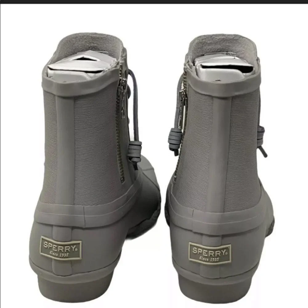 Sperry Saltwater Flooded Lavender Duck Rain Boots‎